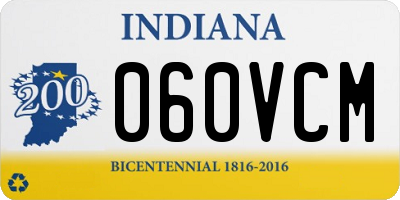 IN license plate 060VCM