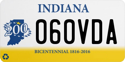 IN license plate 060VDA