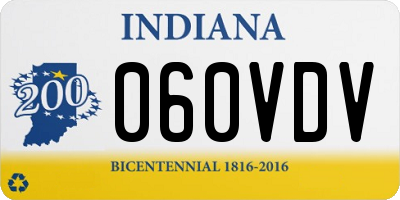 IN license plate 060VDV