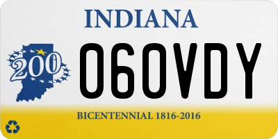 IN license plate 060VDY