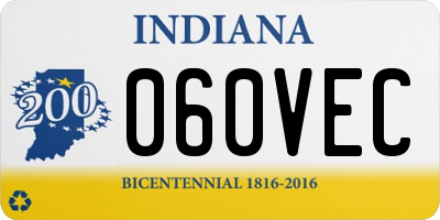IN license plate 060VEC