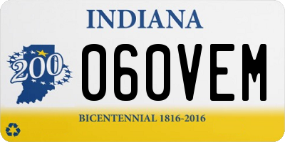 IN license plate 060VEM