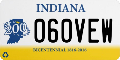 IN license plate 060VEW
