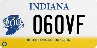 IN license plate 060VF