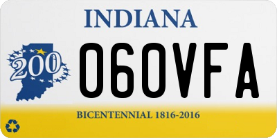 IN license plate 060VFA