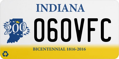 IN license plate 060VFC