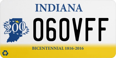 IN license plate 060VFF