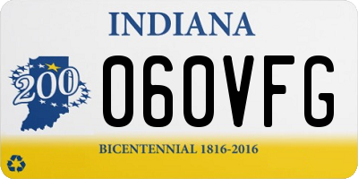 IN license plate 060VFG