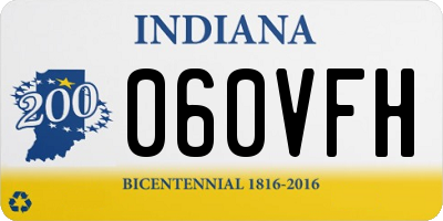 IN license plate 060VFH