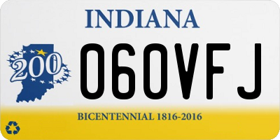 IN license plate 060VFJ