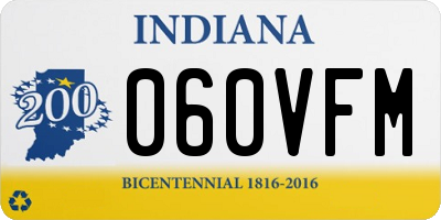IN license plate 060VFM