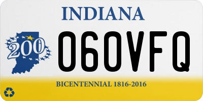 IN license plate 060VFQ