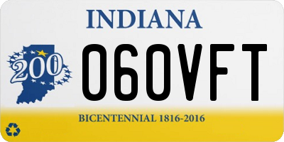 IN license plate 060VFT