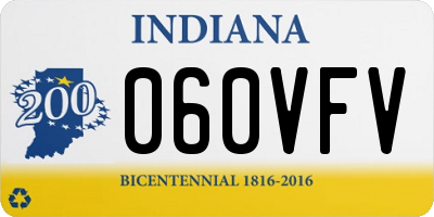 IN license plate 060VFV