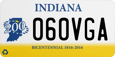 IN license plate 060VGA
