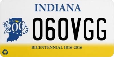 IN license plate 060VGG