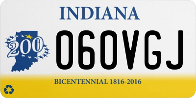 IN license plate 060VGJ