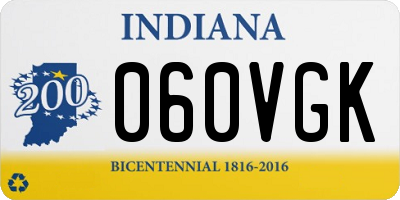 IN license plate 060VGK