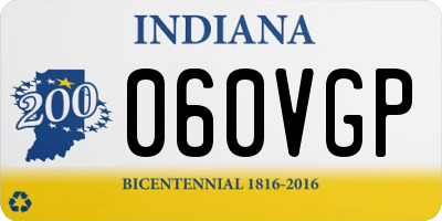 IN license plate 060VGP
