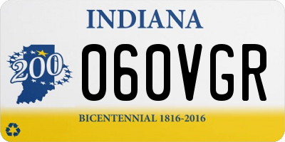 IN license plate 060VGR