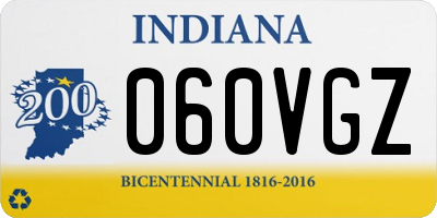 IN license plate 060VGZ