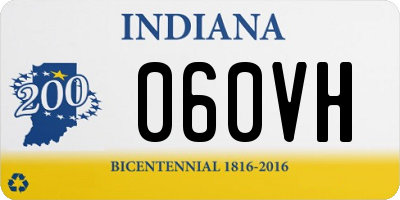 IN license plate 060VH