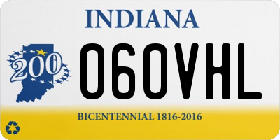 IN license plate 060VHL