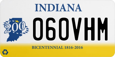 IN license plate 060VHM