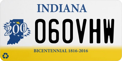 IN license plate 060VHW