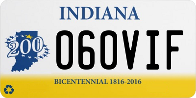 IN license plate 060VIF