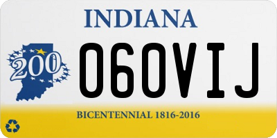IN license plate 060VIJ