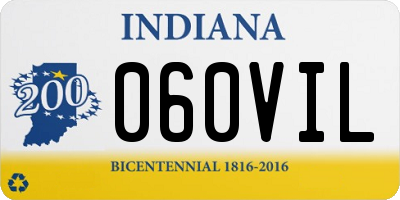IN license plate 060VIL
