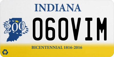 IN license plate 060VIM