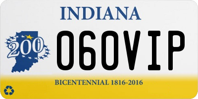 IN license plate 060VIP