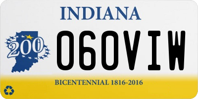 IN license plate 060VIW