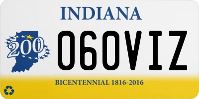 IN license plate 060VIZ