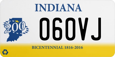 IN license plate 060VJ