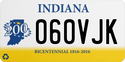 IN license plate 060VJK