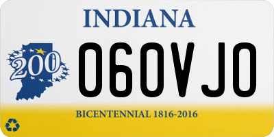 IN license plate 060VJO