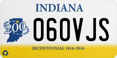 IN license plate 060VJS