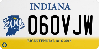 IN license plate 060VJW