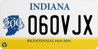 IN license plate 060VJX