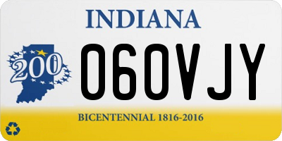 IN license plate 060VJY