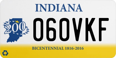IN license plate 060VKF