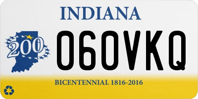 IN license plate 060VKQ