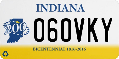 IN license plate 060VKY