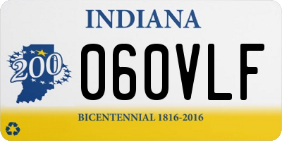 IN license plate 060VLF