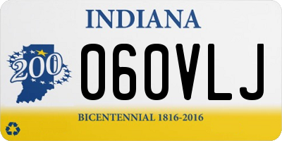 IN license plate 060VLJ
