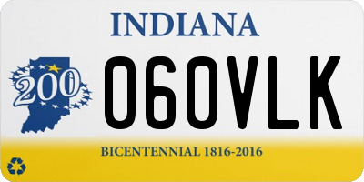 IN license plate 060VLK
