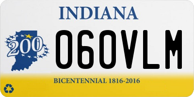 IN license plate 060VLM